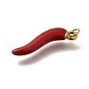 304 Stainless Steel Enamel Pendants STAS-R153-19G-2