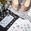 AHADERMAKER 80Pcs 8 Style Rectangle Octagon & Square Sew on Rhinestone RGLA-GA0001-10-4