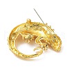 Alloy Rhinestone Brooch JEWB-K018-06G-02-2