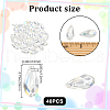 Beebeecraft 40Pcs Transparent Glass Beads GLAA-BBC0001-07B-02-2