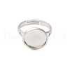 Adjustable Brass Ring Components KK-Q573-004P-3