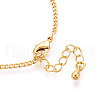 Brass Curb Chain Bracelets for Women BJEW-N032-08D-G-3