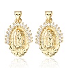Brass Pendants ZIRC-YW0001-01-1