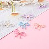 Handmade Glass Seed Beads Woven Pendants PALLOY-JF00632-4