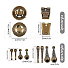 CHGCRAFT DIY Bolo Tie Jewelry Making Finding Kit DIY-CA0005-42AB-2