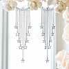 S925 Sterling Silver Tassel Star Stud Earrings LN1898-4