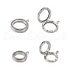 4Pcs 2 Style Alloy Glass Crystal Rhinestone Pendants PALLOY-TA0002-36B-11