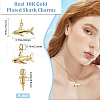 Beebeecraft 8Pcs Brass Pendants KK-BBC0014-36-2