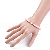 4Pcs 4 Color Handmade Polymer Clay Heishi Surfer Stretch Bracelets Set BJEW-JB07753-01-3