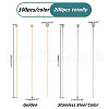   200Pcs 2 Colors 304 Stainless Steel Ball Head Pins Sets STAS-PH0004-93-2