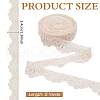 MAYJOYDIY US 5 Yards Shell Shaped Cotton Hollow Flower Lace Trim SRIB-MA0001-01-2