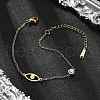 201 Stainless Steel Cable Chain Bracelets BJEW-H205-01B-G-1