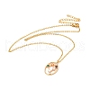 Colorful Cubic Zirconia Constellation Pendant Necklace NJEW-H166-01A-1