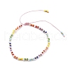Adjustable Natural Pearl & Miyuki Seed Braided Beaded Bracelet for Women BJEW-O187-04-1
