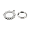 304 Stainless Stee Locket Pendants STAS-S132-03P-2