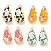 Rack Plating Brass Hoop Earrings EJEW-C102-49G-1