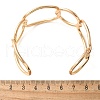 ElectrophoresisIron Cuff Bangles for Women BJEW-M057-06G-3