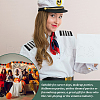 AHADERMAKER 4 Pairs 2 Colors Stripe Pattern Polyester Epaulettes FIND-GA0003-48-7