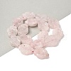 Natural Rose Quartz Carved Beads Strands G-B136-D01-1