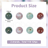 GOMAKERER 2 Strands Natural Indian Agate Beads Strands G-GO0001-35-2