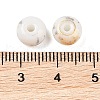 Opaque Spray Painted Glass Beads X1-GLAA-G118-01K-3