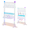 Laser Style Acrylic Earring Display Stands EDIS-WH0029-31-1