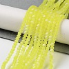 Imitation Jade Glass Beads Strands EGLA-A034-T2mm-MB29-2