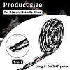 Cotton & Silk Blended Yarns Arrow Ribbon for Handle OCOR-WH0085-71E-2
