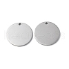 Non-Tarnish 304 Stainless Steel Pendants STAS-Q308-09P-P-1