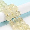 Natural Lemon Quartz Beads Strands G-B065-A10-2