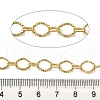 Brass Textured Rectangle Link Chains CHC-C014-11G-3