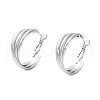 Tarnish Resistant 202 Stainless Steel Hoop Earrings EJEW-A041-02P-1