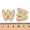 Brass Micro Pave Cubic Zirconia Pendants KK-N254-06G-W-3