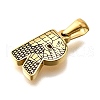 Golden 304 Stainless Steel Pendants STAS-K300-01G-R-2