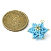 Seed Beads Beaded Charms PALLOY-MZ00286-05-2