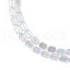 Electroplate Glass Beads Strands EGLA-N008-017-D03-3