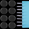 CRASPIRE 24Pcs Plastic Loose Leaf Ring Round Binder Discs DIY-CP0010-97B-1