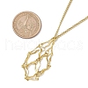 Stainless Steel Macrame Pouch Empty Stone Holder for Necklace Makings NJEW-JN04822-01-3