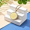 304 Stainless Steel Rhinestone Pendant Necklaces for Women NJEW-U021-04G-1