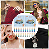 Round & Cube & Abacus Beaded Pendant Stitch Markers HJEW-AB00295-6