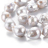 Natural Baroque Pearl Keshi Pearl Beads Strands PEAR-S019-04C-4