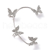 Butterfly Crystal Rhinestone Cuff Earrings for Girl Women Gift EJEW-F275-02B-P-1