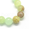 Natural Dyed Yellow Jade Gemstone Bead Strands G-R271-18mm-Y27-2