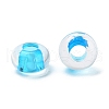 Transparent Acrylic European Beads TACR-P009-C01-10-2