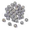 Sparkle Glass Rhinestone Round Beads OACR-S048-01J-2