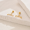 Stylish Vintage Spring Screw Stainless Steel Stud Earrings UA8813-2