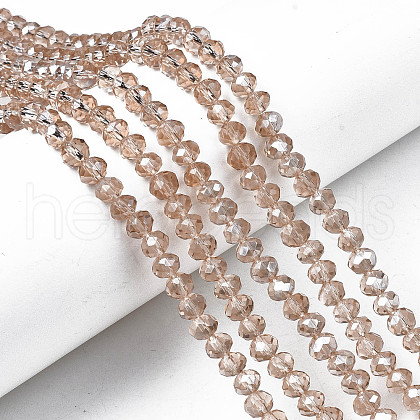 Electroplate Glass Beads Strands EGLA-A034-T3mm-B24-1