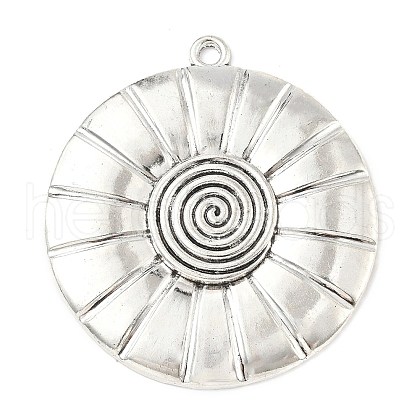 Tibetan Style Alloy Big Pendants TIBEP-F077-01C-1