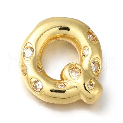 Brass with Cubic Zirconia Pendant KK-Q818-03Q-G-1