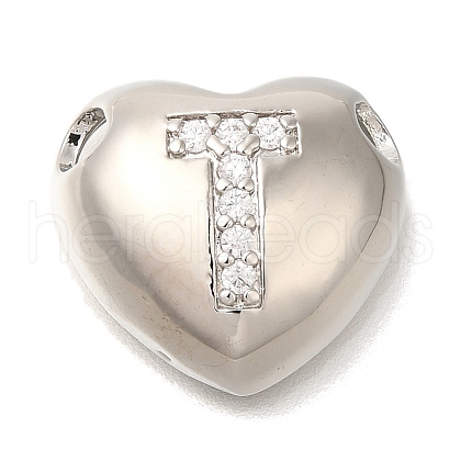 Rack Plating Brass Micro Pave Cubic Zirconia Pendants KK-I722-04P-T-1